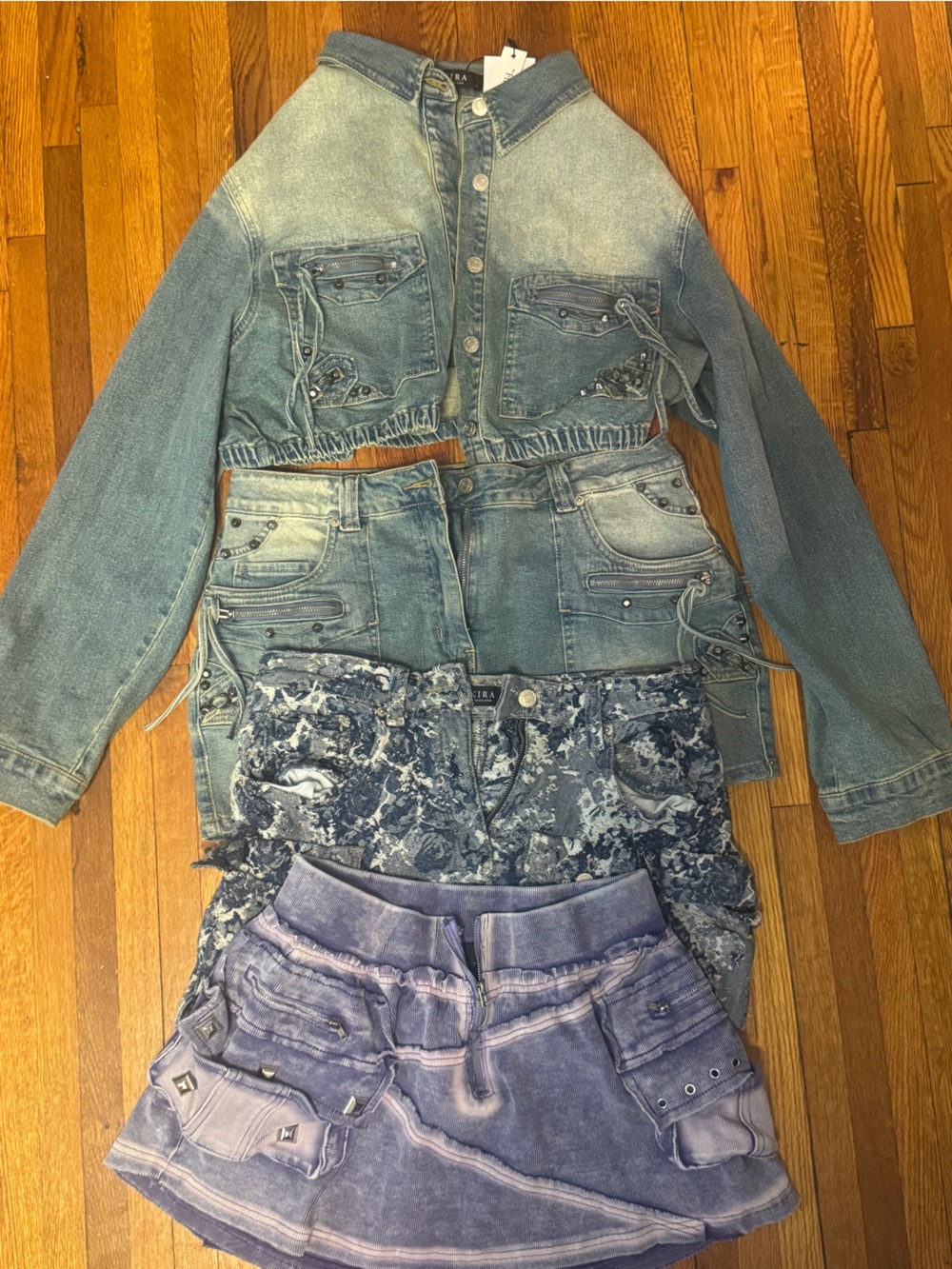 AKIRA Skirts & Denim Set